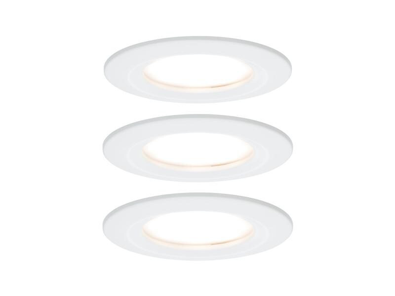 Paulmann Einbauspot Nova Coin Starr Set, 3 x 6 W, 2700 K, Weiss