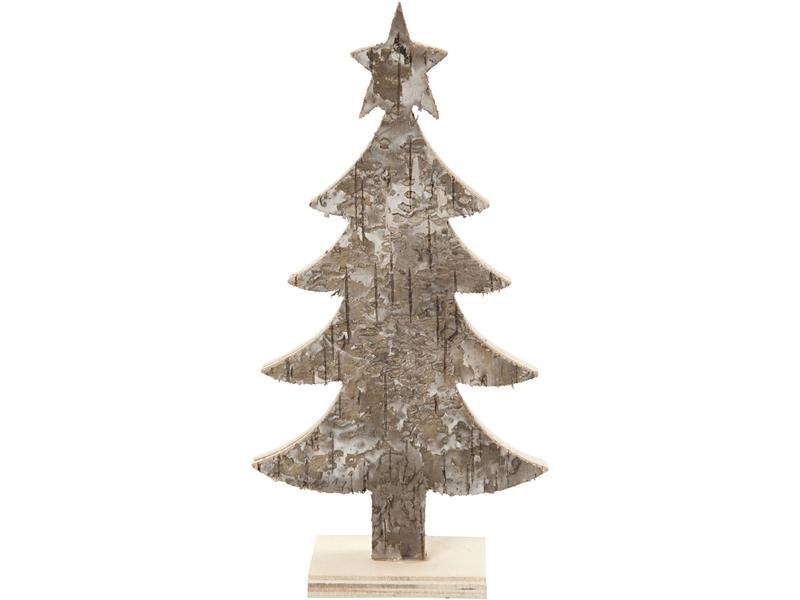 Creativ Company Deko Weihnachtsbaum Rinde, 18 x 9 cm