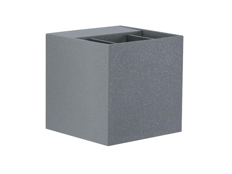 Paulmann Wandleuchte Cybo 8 x 8 cm, 2 x 3 W, 2700 K, Grau