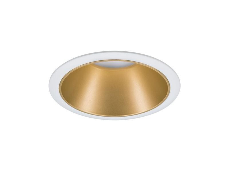 Paulmann Einbauspot Cole, 1 x GU10, 10 W, Weiss/ Gold