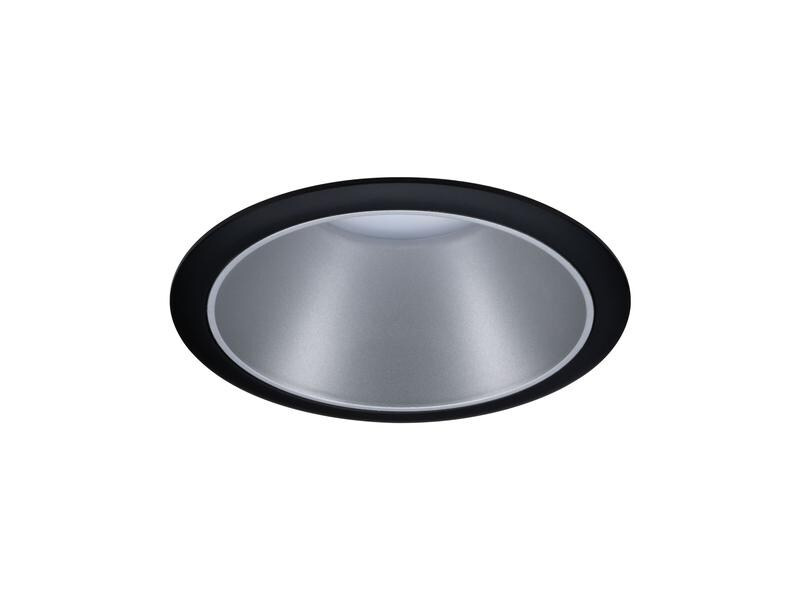 Paulmann Einbauspot Cole, 1 x GU10, 10 W, Schwarz/ Silber