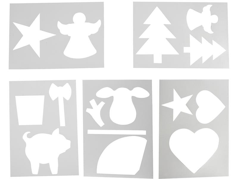 Creativ Company Schablone Weihnachten 5 Stück