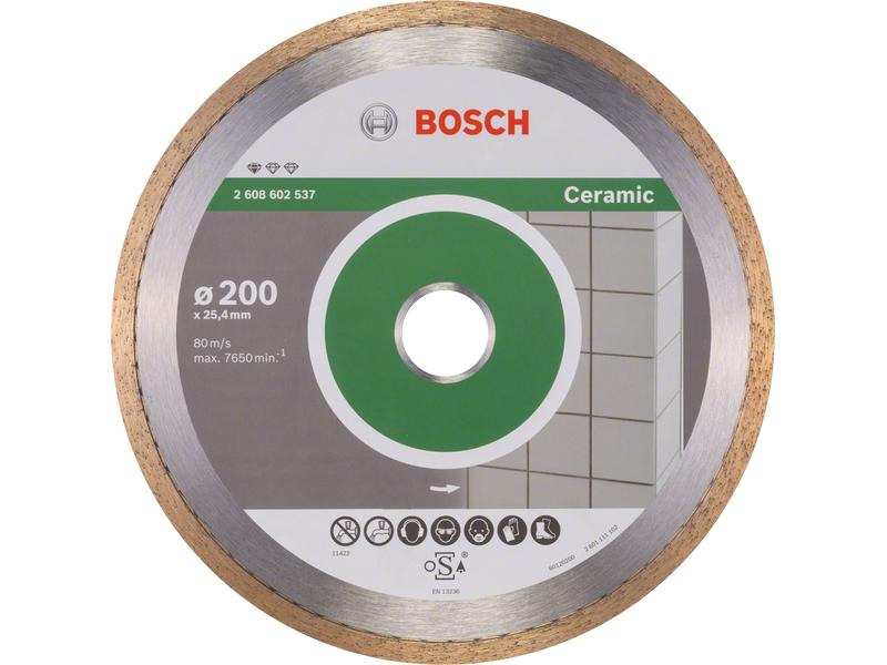 Bosch Professional Diamanttrennscheibe Standard for Ceramic, 200 x 1.6 x 7 mm