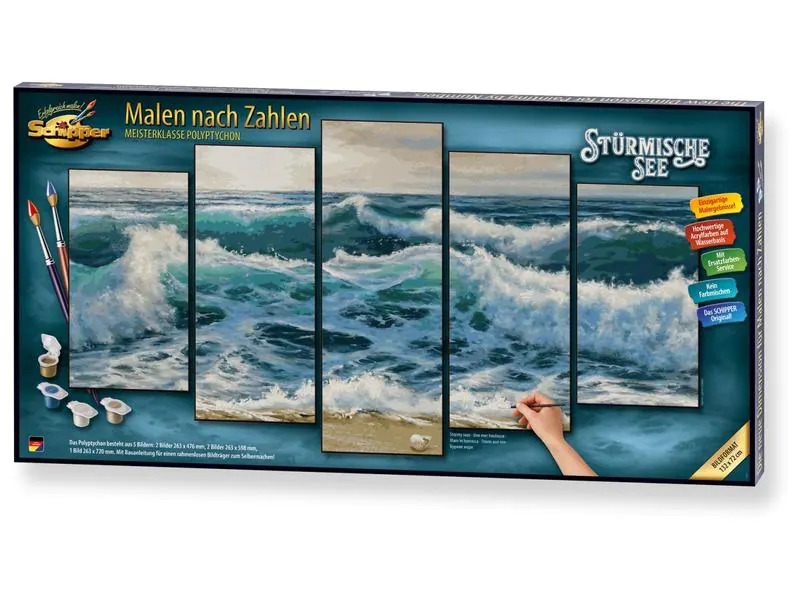 Schipper Malen nach Zahlen Stürmische See