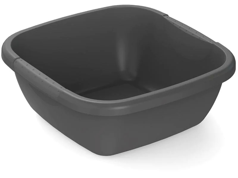 Rotho Becken Daily eckig, 8 l, Schwarz