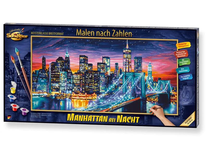 Schipper Malen nach Zahlen Manhattan bei Nacht