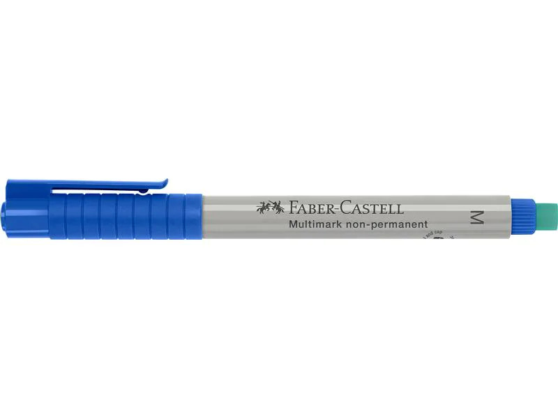 Faber-Castell Folienmarker Multimark 10 Stück, M, Blau