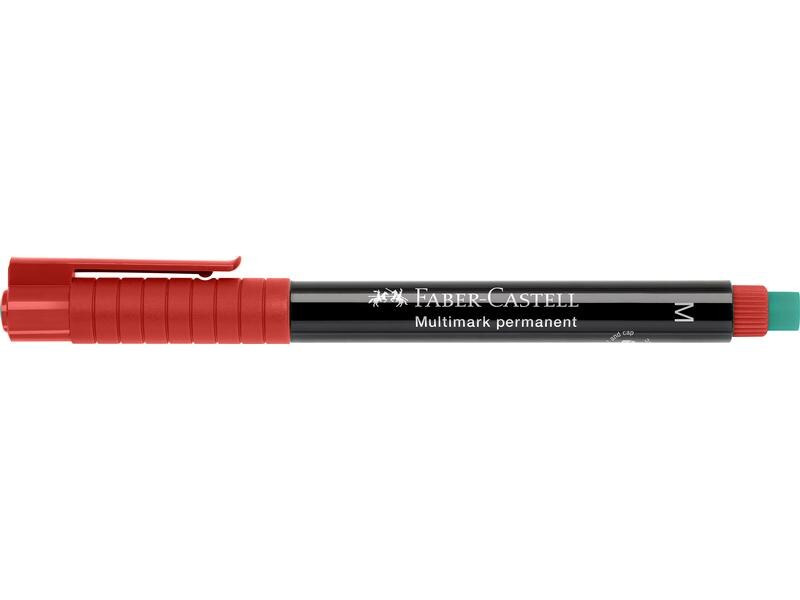 Faber-Castell Permanent-Marker Multimark M, Rot