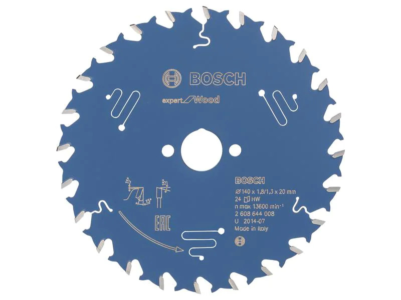 Bosch Professional Kreissägeblatt Expert for Wood 140 x 1.8 x 20 mm, Z 24