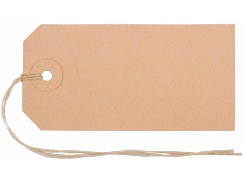 Biella Hängeetiketten 50 x 100 mm, 50 Stück
