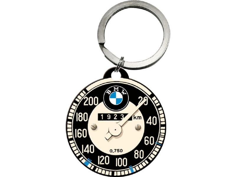 Nostalgic Art Schlüsselanhänger BMW Ø 4 cm, Schwarz/Weiss