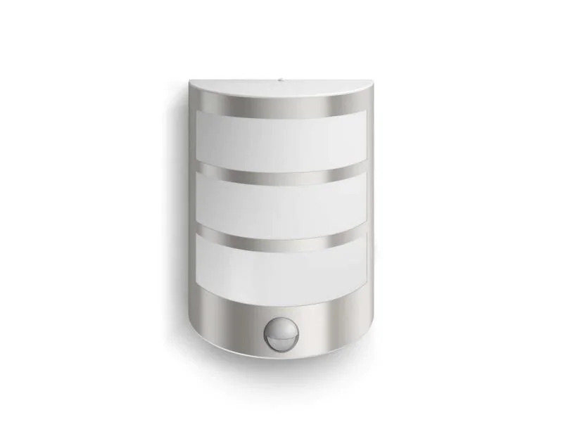 Philips myGarden Wandleuchte Python, 600 lm, Edelstahl + Bew.melder