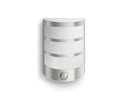 Philips myGarden Wandleuchte Python, 600 lm, Edelstahl + Bew.melder