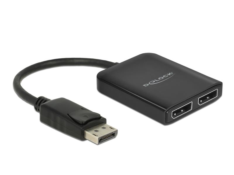 Delock 2-Port Signalsplitter DisplayPort, MST support