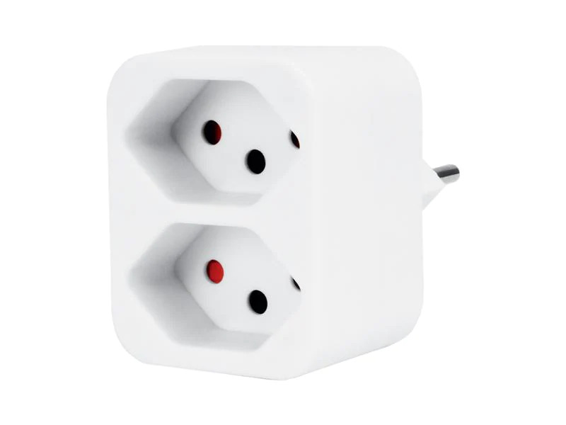 STEFFEN Mehrfachadapter 2x T13, Weiss