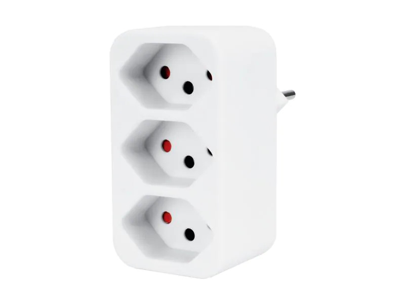 STEFFEN Mehrfachadapter 3x T13, Weiss