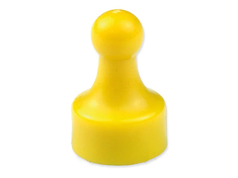 supermagnete Haftmagnet Player 10 Stück, Gelb