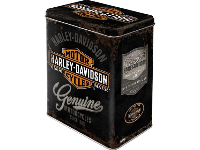 Nostalgic Art Vorratsdose Harley Davidson 3 l, Orange/Schwarz/Weiss