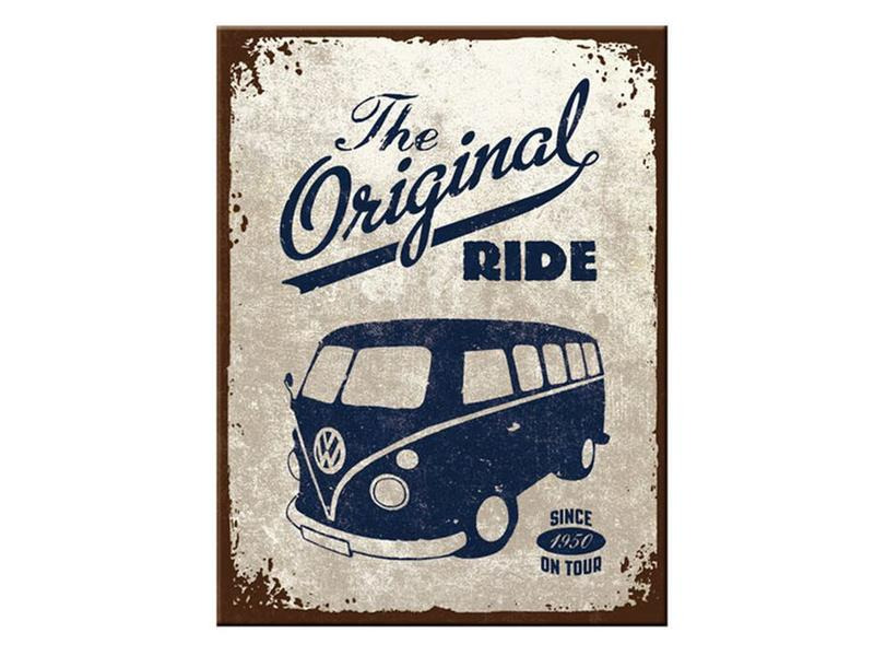 Nostalgic Art Haftmagnet VW Bulli 1 Stück, Schwarz/Weiss