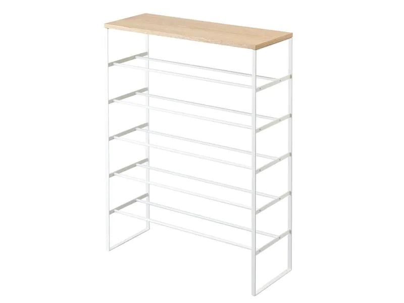 Yamazaki Schuhregal Tower 6-stufig, Weiss