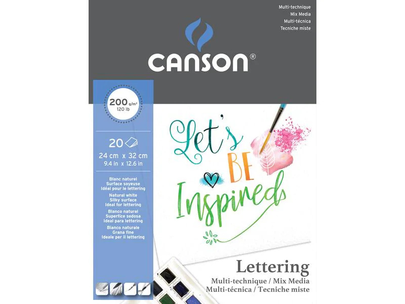Canson Zeichenblock 24 x 32 cm, 20 Blatt, Natural White