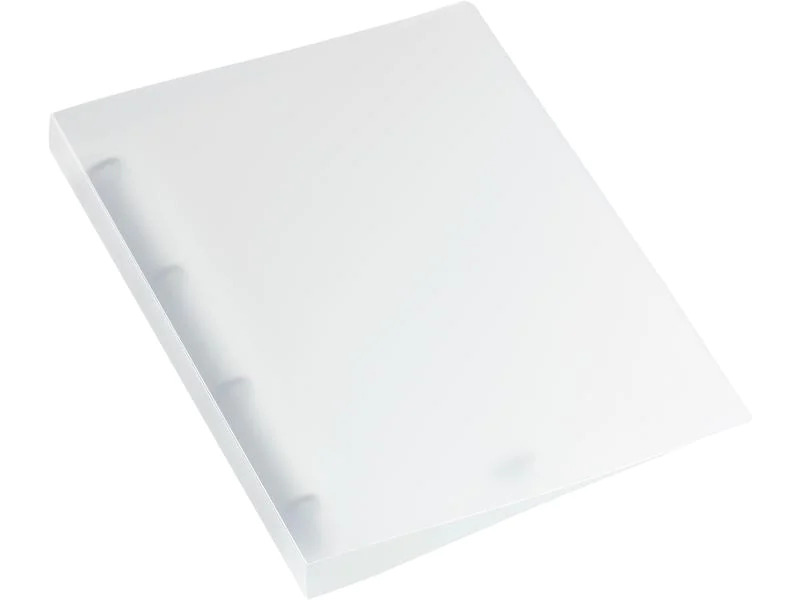 Kolma Ringbuch Easy Ø 3 cm, Transparent/Weiss