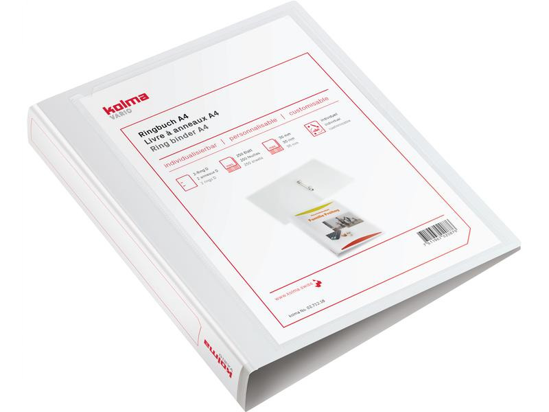 Kolma Ringbuch Vario light Ø 4.8 cm, Weiss
