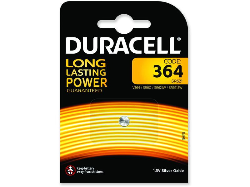 Duracell Knopfzelle Silberoxid 364 1 Stück