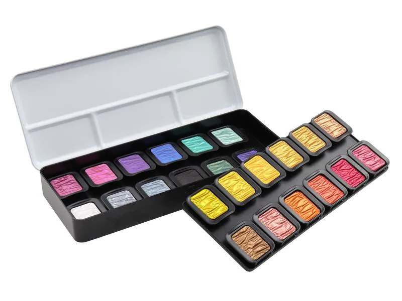 Finetec Aquarellfarbe Colourful 24 Farben