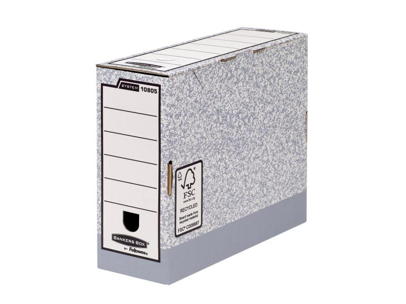 Fellowes Archivschachtel Bankers Box Grau, 10 Stück
