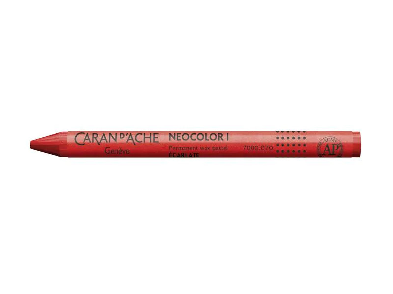 Caran d'Ache Wachsmalstifte Neocolor 1 wasserfest Scharlachrot
