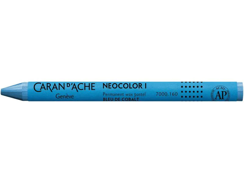 Caran d'Ache Wachsmalstifte Neocolor 1 wasserfest Kobaltblau
