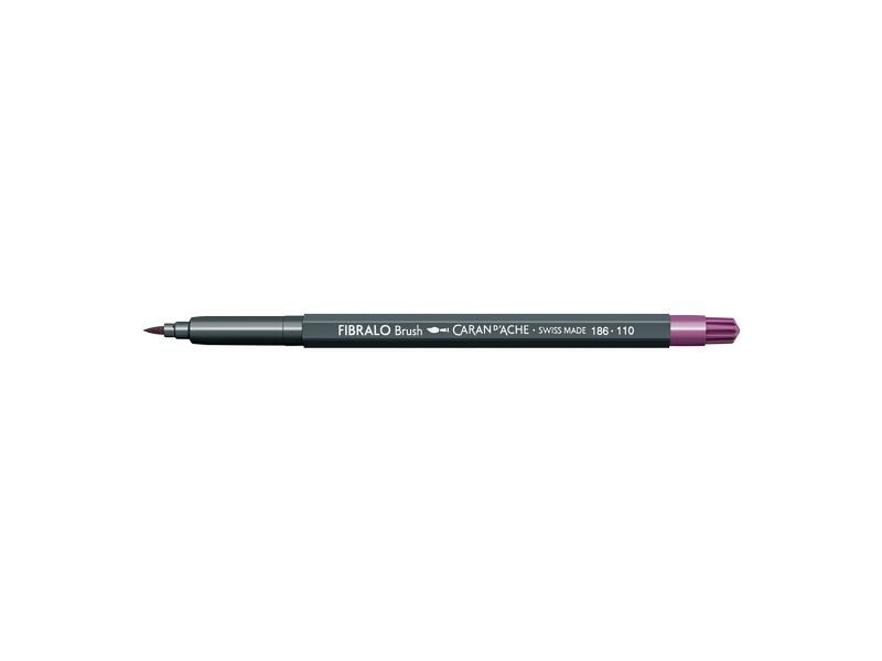 Caran d'Ache Filzstift Fibralo Brush 1 Stück, Lila