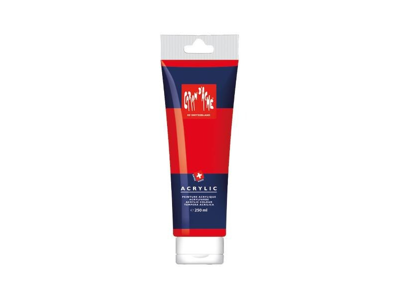 Caran d'Ache Acrylfarbe 250 ml, Zinnoberrot