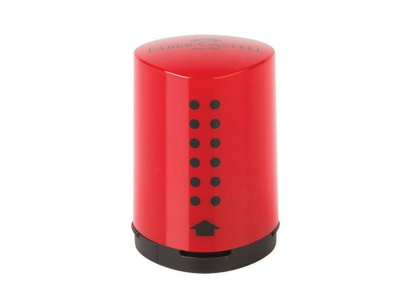 Faber-Castell Spitzer Grip 2001 Mini 10 Stück, Blau und Rot