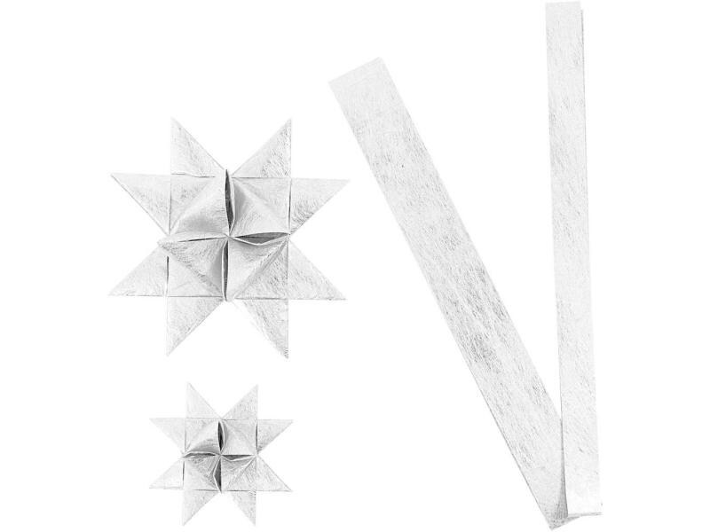 Creativ Company Papier-Deko 32 Fröbelsterne, Silber