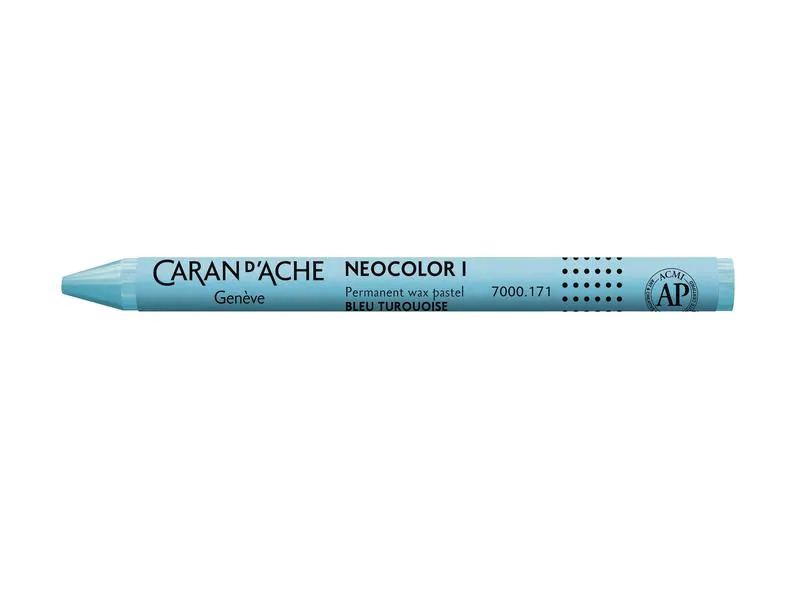 Caran d'Ache Wachsmalstifte Neocolor 1 wasserfest Türkis