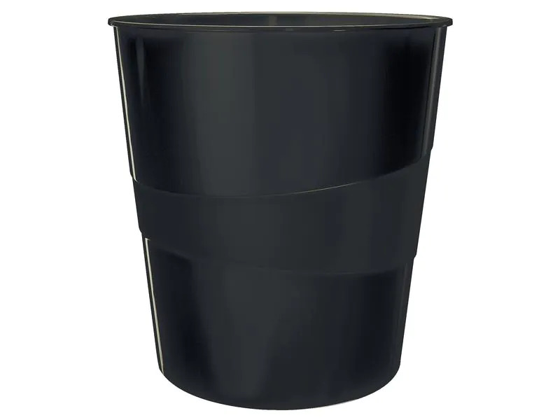 Leitz Papierkorb Recycle 15 l Schwarz
