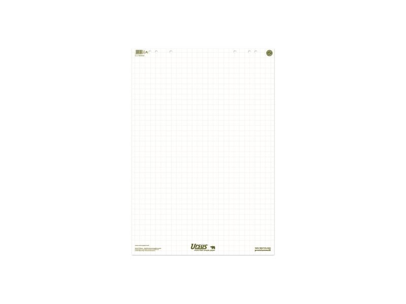 Ursusgreen Flipchart 68 x 99 cm, 20 Blatt, Kariert, 5 Stück