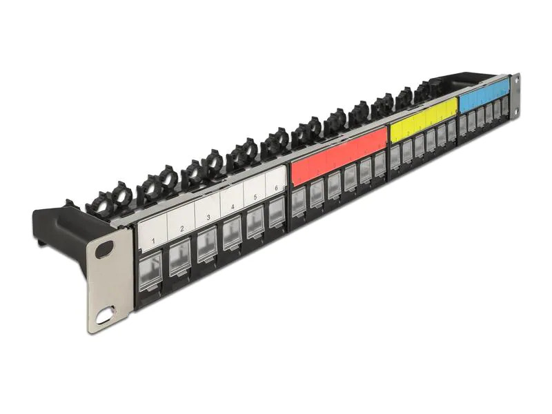 Delock Patchpanel Keystone 24 Port 1 HE 19 Rack