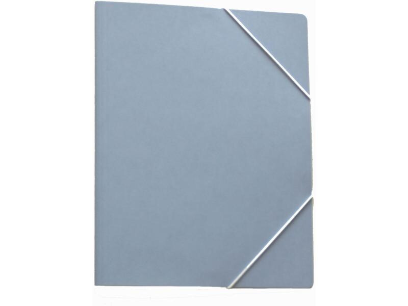 EROLA Gummibandmappe A4 Karton, Blau
