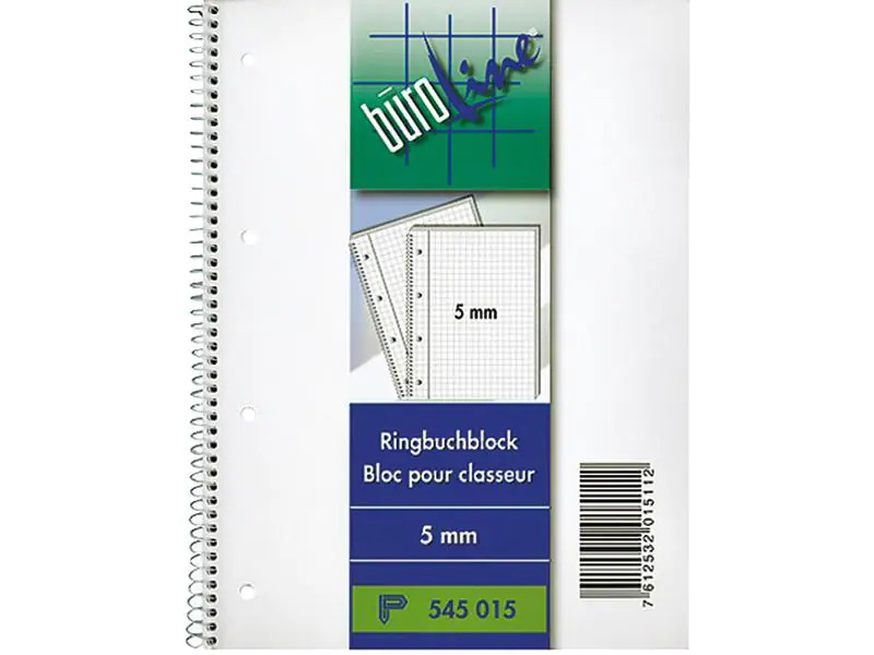 Büroline Notizheft Collegeblock A4 kariert, 80 Blatt