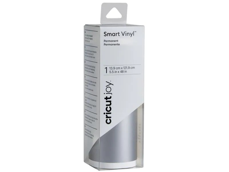 Cricut Vinylfolie Joy 13.9 cm x 121.9 cm Permanent, Silber