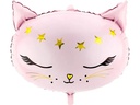 Partydeco Folienballon Cat Rosa