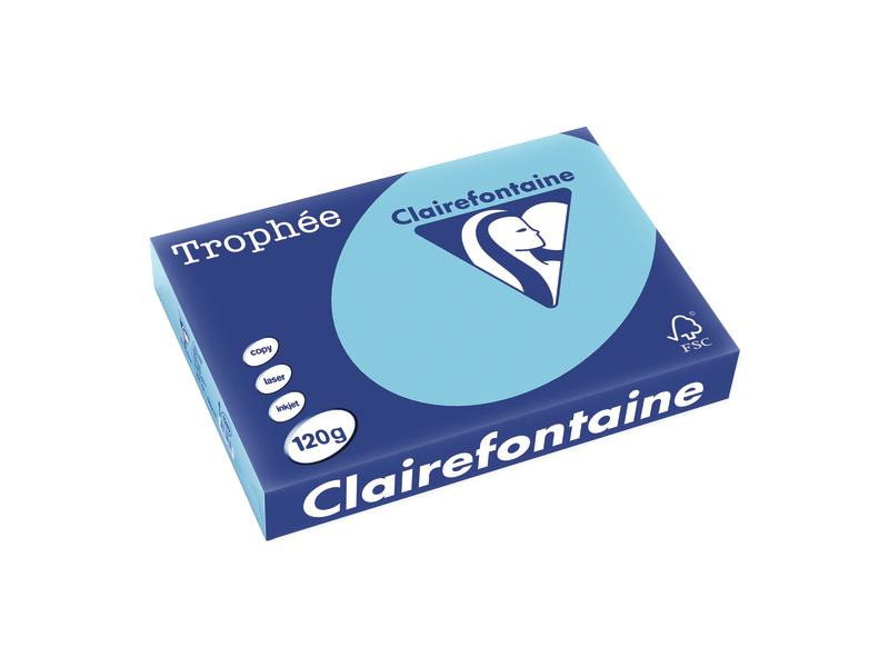 Clairefontaine Kopierpapier TrophéeColoredCopy FSC A4, Dunkelblau,120 g/m²