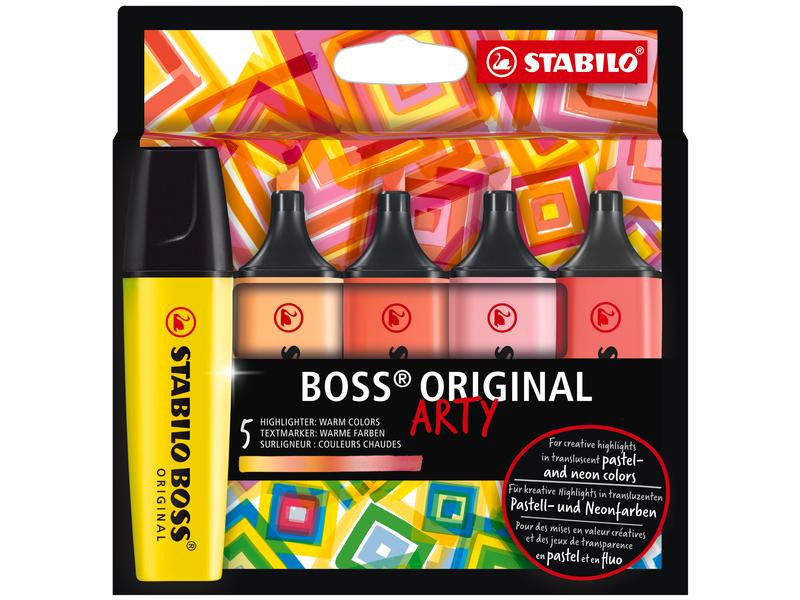 STABILO Textmarker Boss Original Arty 5er Etui