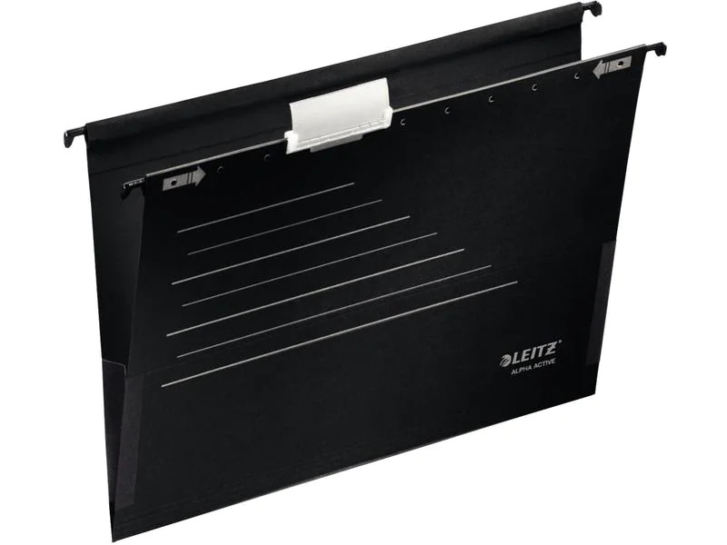 Leitz Hängeregister Alpha Active Schwarz, 5 Stück