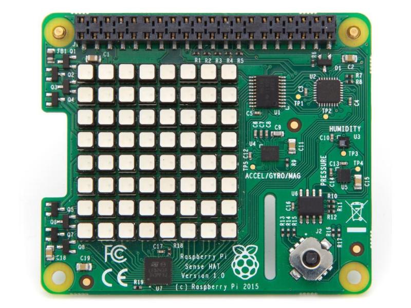 Raspberry Pi Add-On Board Sense HAT zu Raspberry Pi