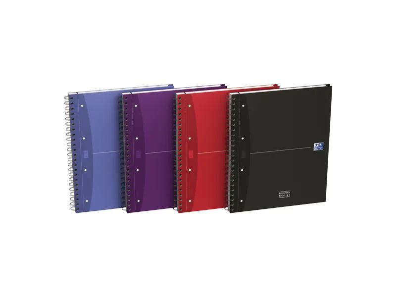 Oxford Notizbuch European Book A4 +, Liniert, Assortiert