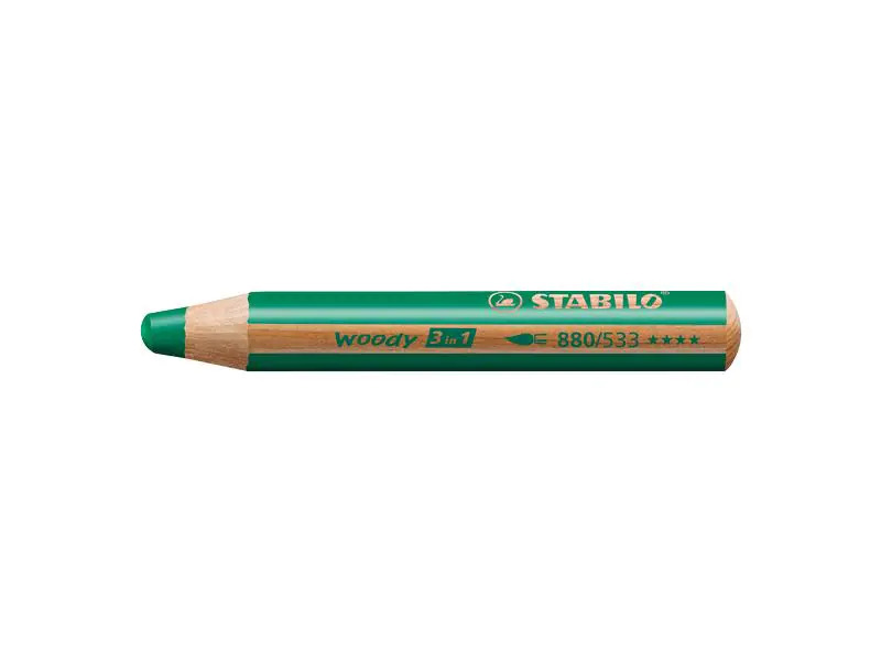 STABILO Farbstifte Woody 3 in 1 Dunkelgrün